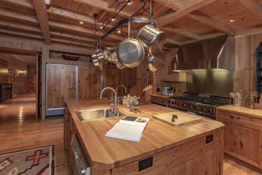 The chef's kitchen at Tom Cruise's Colorado ranch. Photo: Bill Fandel Compass