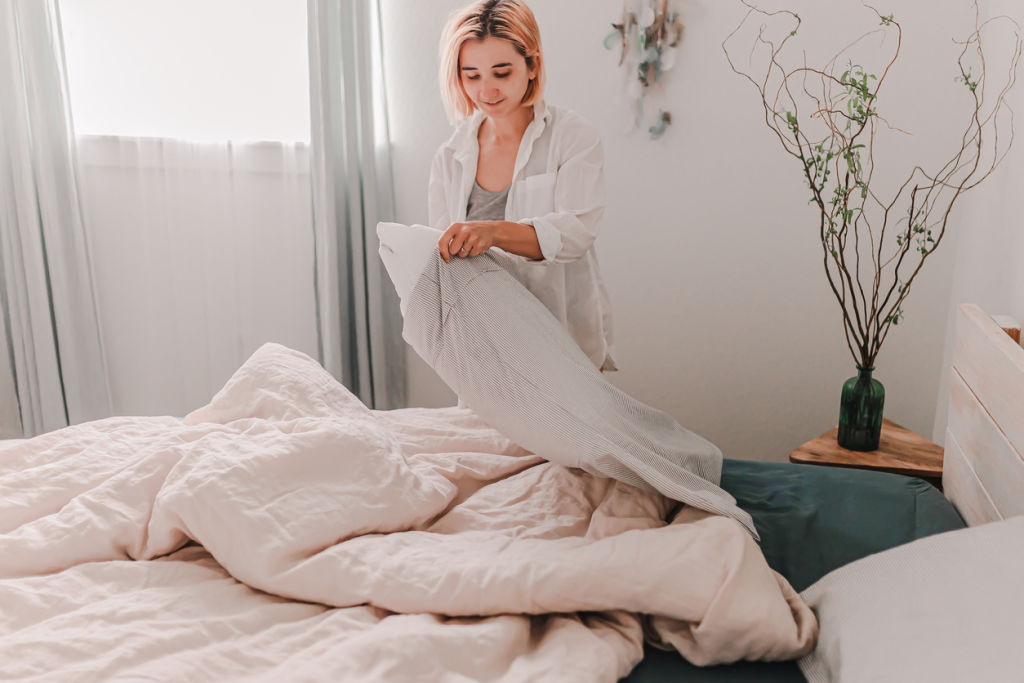 It's a no-brainer, but you should be cleaning your bedding more often than you are. Photo: Regina Fatkulina (iStock)