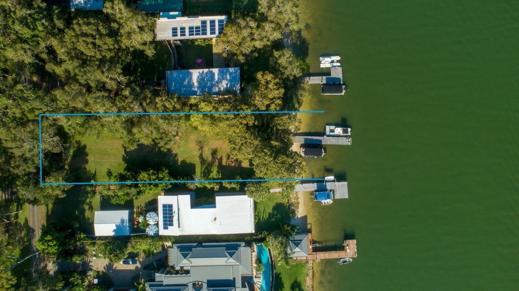 The block of land fronts onto the Noosa River. Photo: Harcourts Noosa