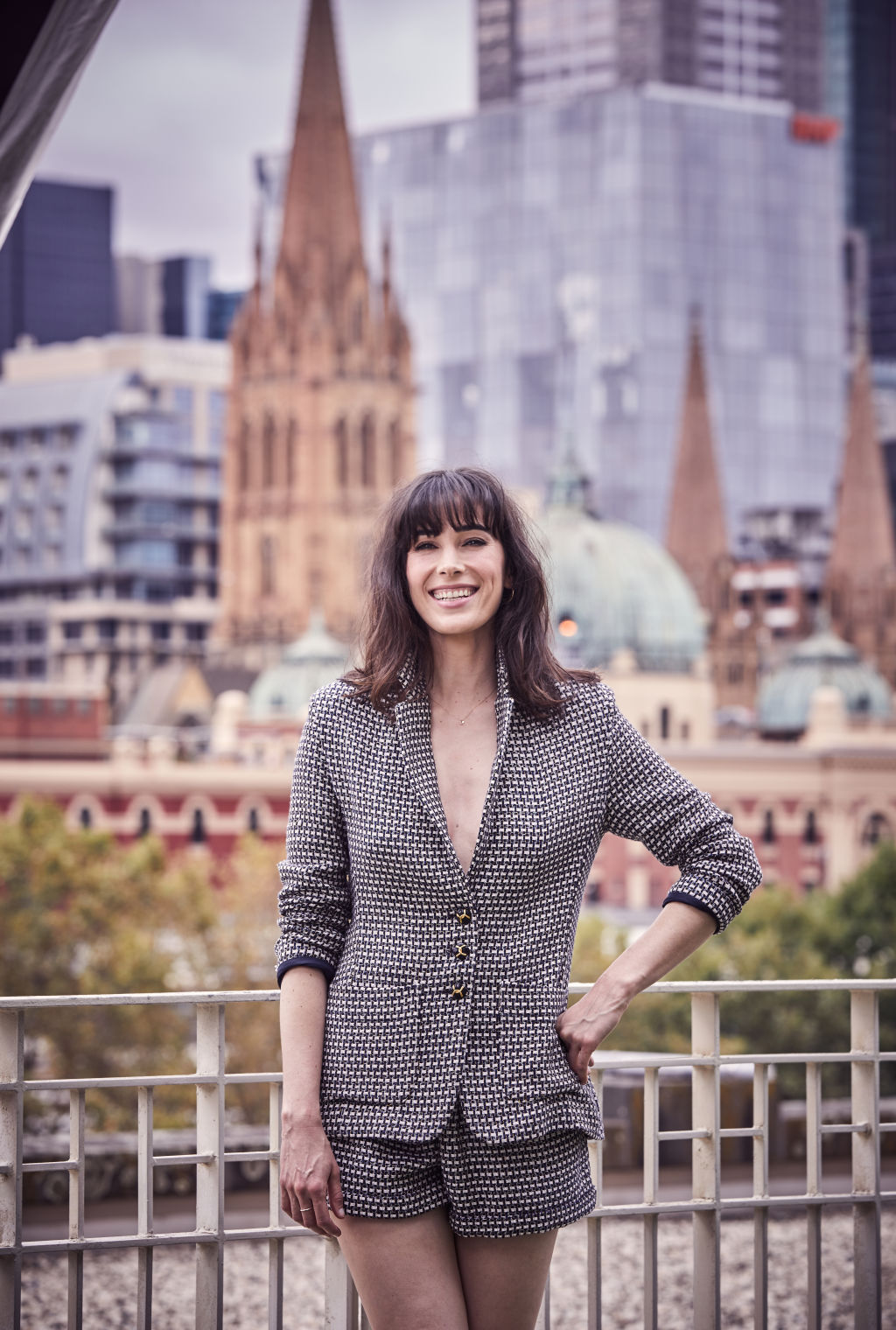 Domain Review caught up with Geraldine Hakewill at the Langham Hotel in Melbourne. Hair and Makeup: Lynn Wheeler.  Photo: James Geer