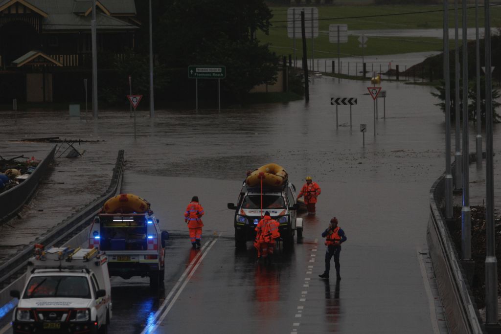 Recent flooding in Windsor, NSW. Photo: Dean Sewell