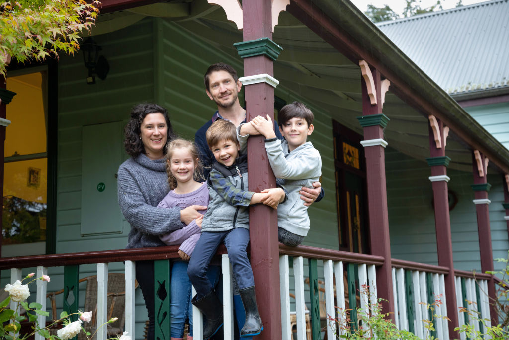 No regrets from the McLennans, who love their idyllic Tassie life. Photo: Peter Mathew