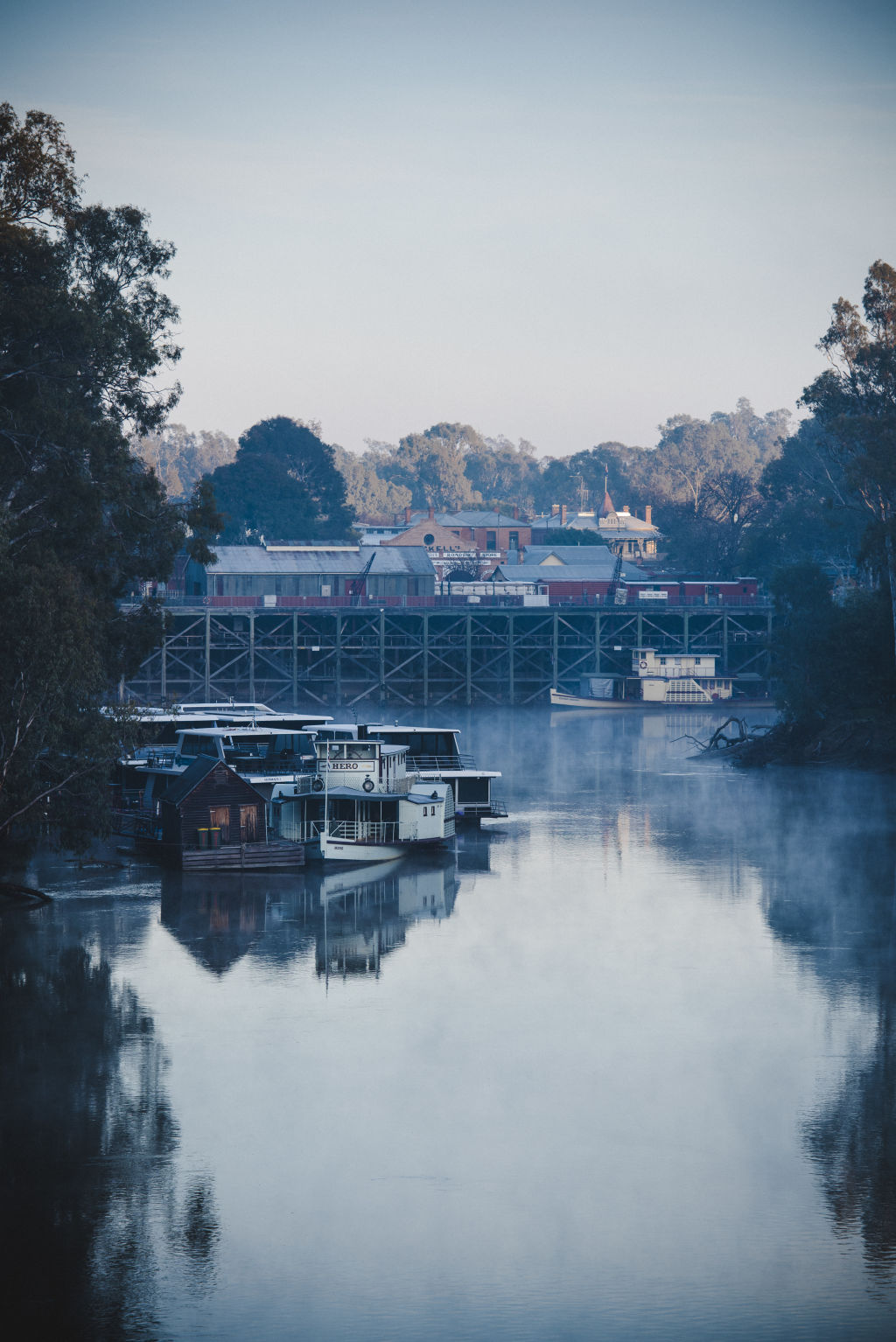 The river on a cool morning can look straight out of a film set.  Photo: Rob Blackburn