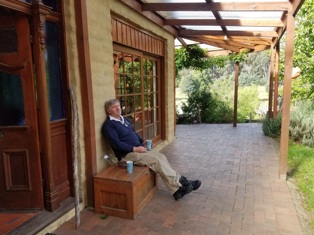 Greg Donoghue at home in Tasmania. Photo: Supplied