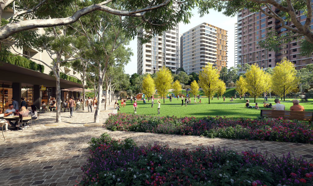 An artist's impression of Midtown, Ivanhoe Rd Macquarie Park Photo: Supplied