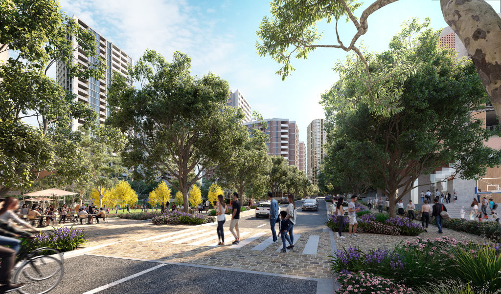 An artist's impression of Midtown, Ivanhoe Rd Macquarie Park Photo: Supplied