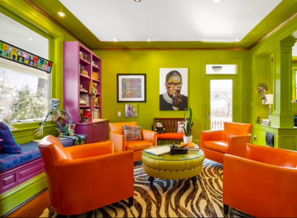 America's most colourful home for sale. Photo: Zillow.com
