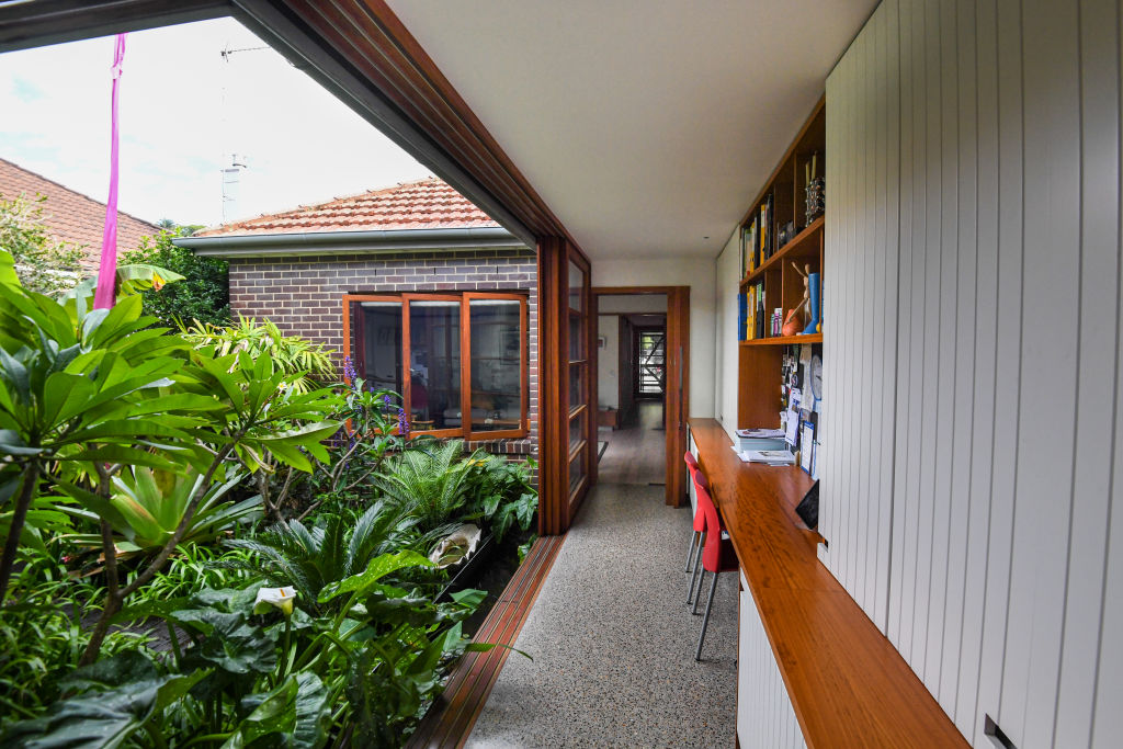 The new pavilion space in the home has not only created an open living feeling, but also allows natural lighting to fill the home Photo: Peter Rae