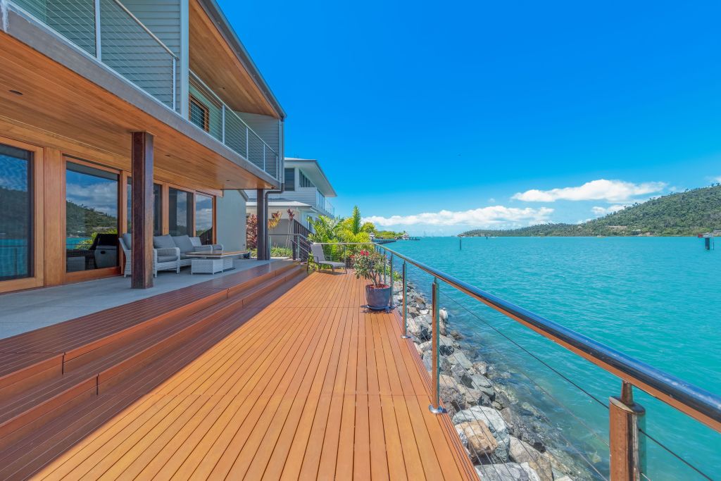 The luxury home market has boomed as a result of travel restrictions and buyers are craving the holiday feeling all year round, with14 The Cove Road Airlie Beach being an example of this Photo: Supplied