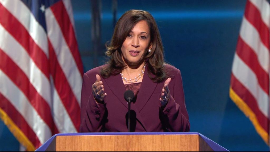 Kamala Harris was inaugurated on January 20, becoming the first female, first African-American and first Asian-American vice-president of the United States. Photo: MediaPunch Inc / Alamy Stock Photo