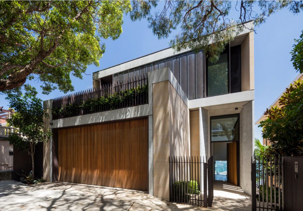 The Barlow's non-waterfront house comes with access to the waterfront.