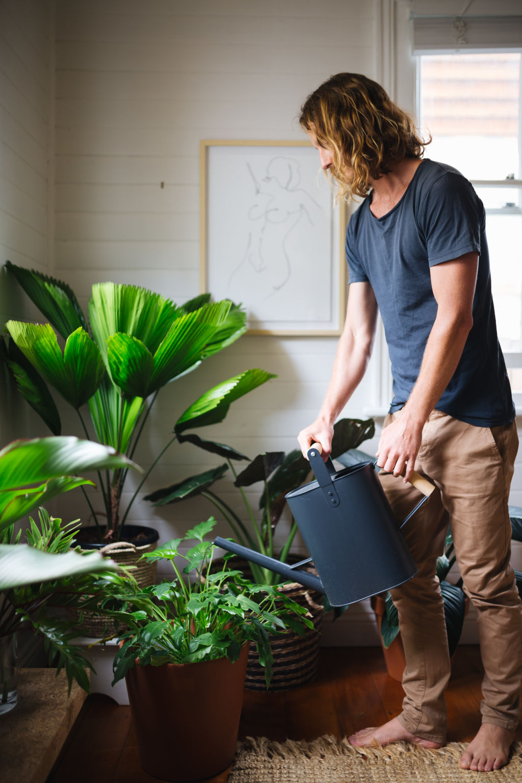 Ensure your pots and plants fit the space appropriately. Photo: Alex Carlyle