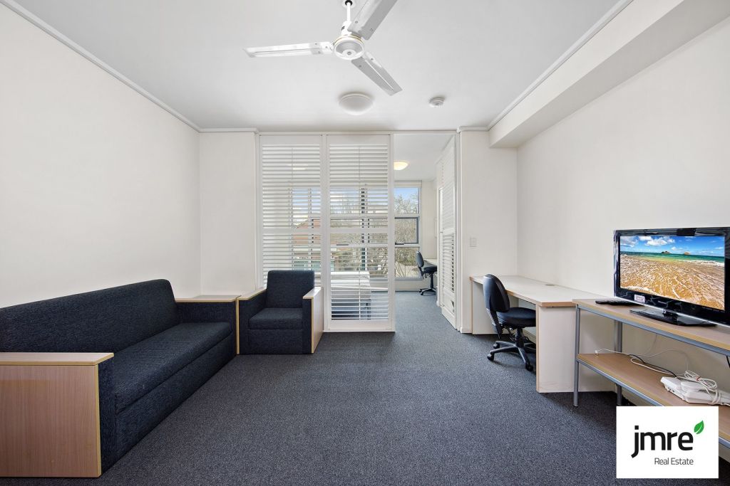 This Swanston Street apartment recently sold for 30 per cent less than the vendors paid for it 15 years ago.