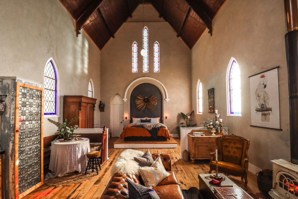 Behind the doors of a church converted into a luxe staycation