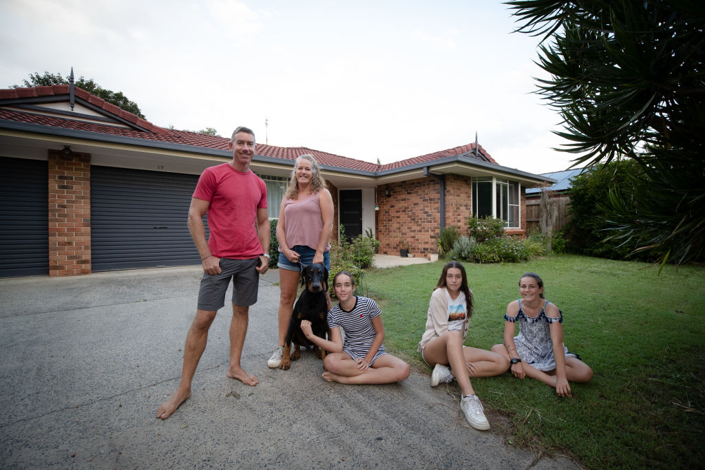 The Cooke family believe they couldn't make the sea change to Byron if they were making the move today, even coming from Sydney. Photo: Danielle Smith