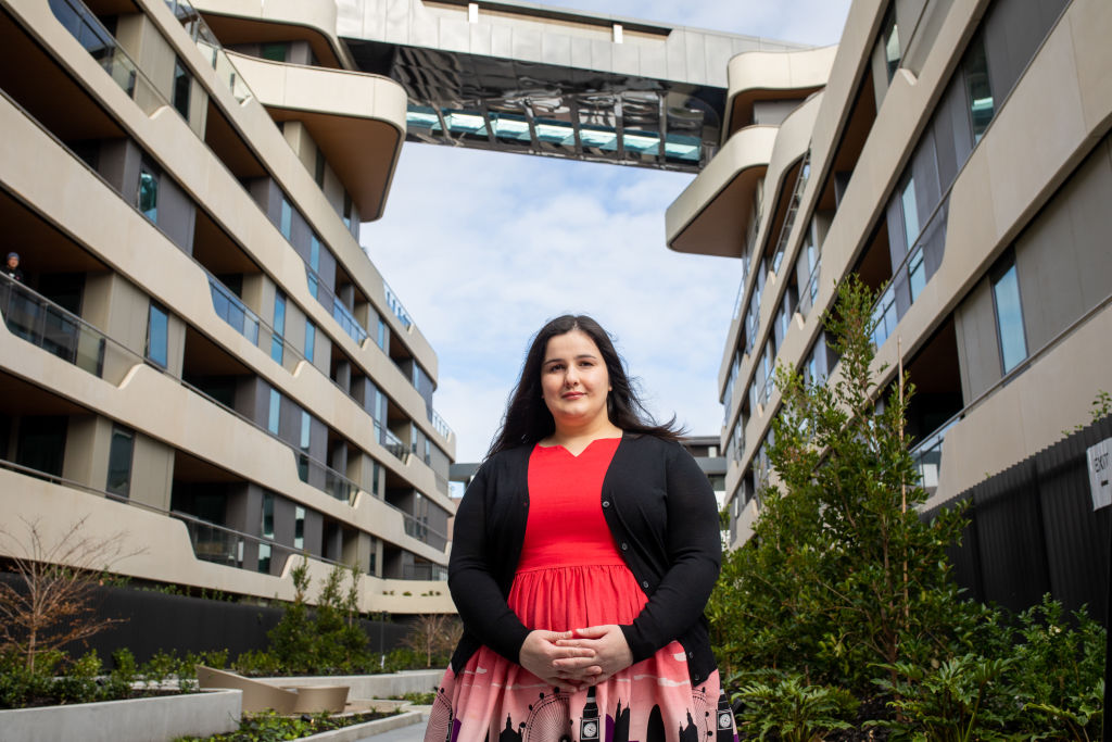 Nahrin Butrus looked seriously for three months before deciding on an off the plan apartment at Hawthorn Park. Photo: Greg Briggs