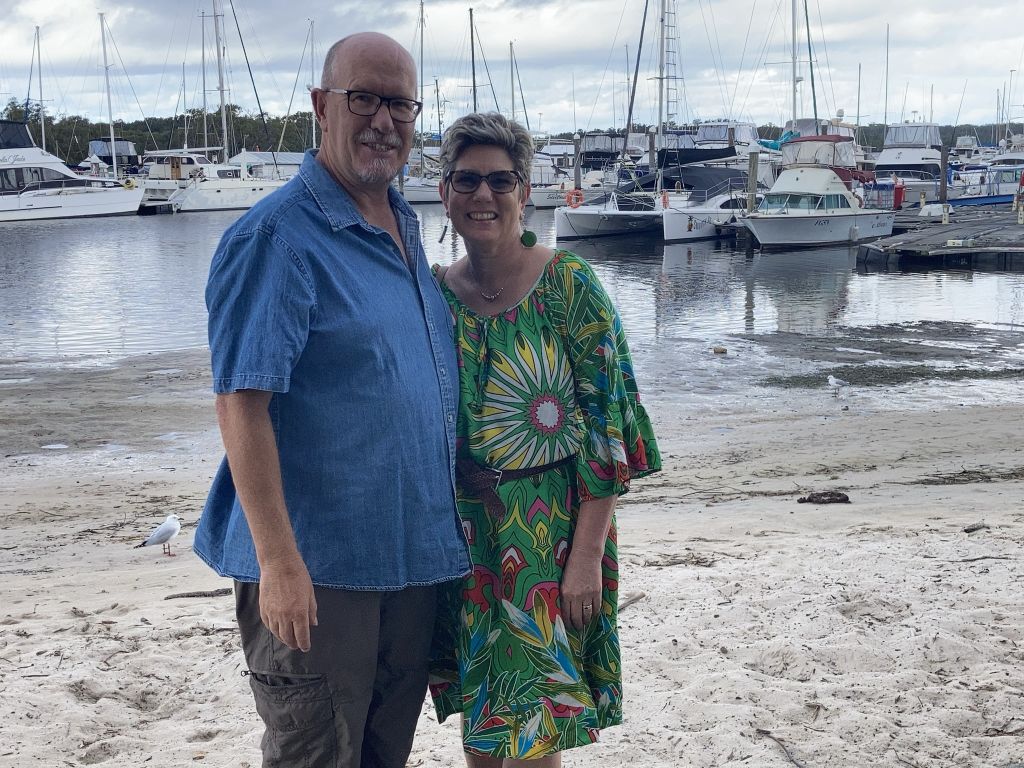 Jeff DeAth and wife Julie at Lemon Tree Passage. Photo: Supplied