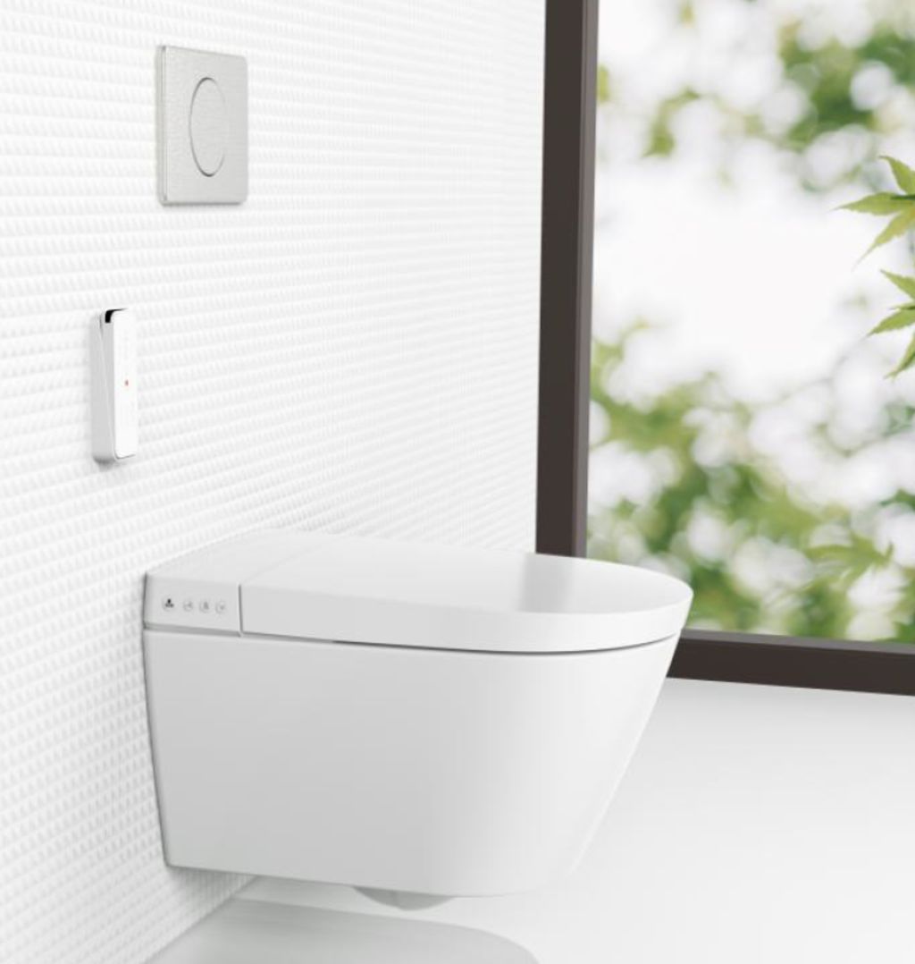 Smart toilets from Beaumonts, set to be in stores in June 2021. Photo: Beaumonts