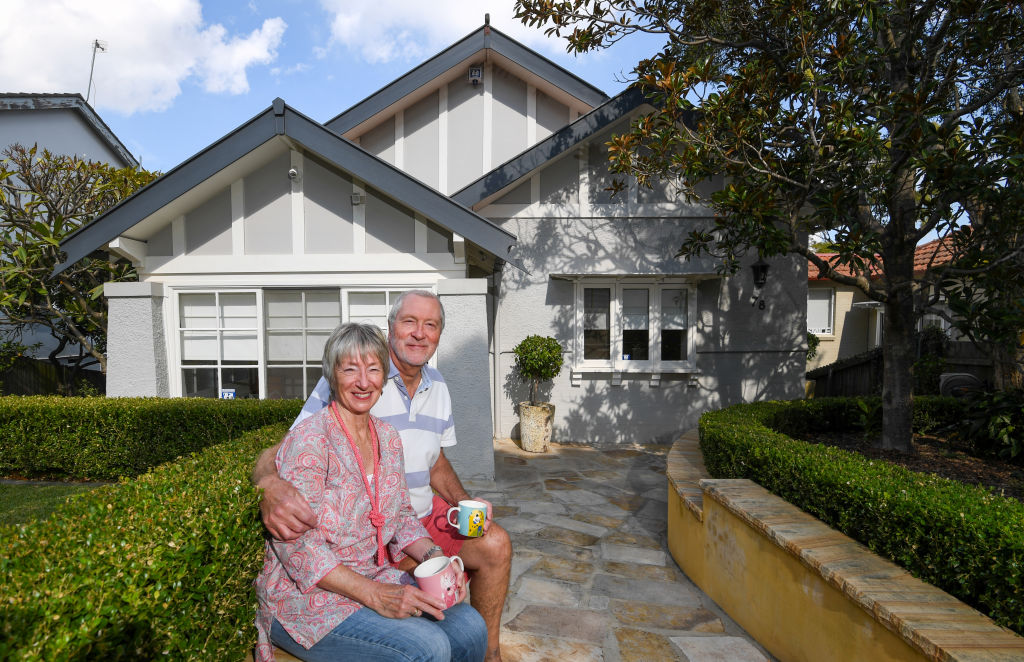 Barbara and Terry Squire are selling their long-held family home in Northbridge to relocate to Noosa. Photo: Peter Rae