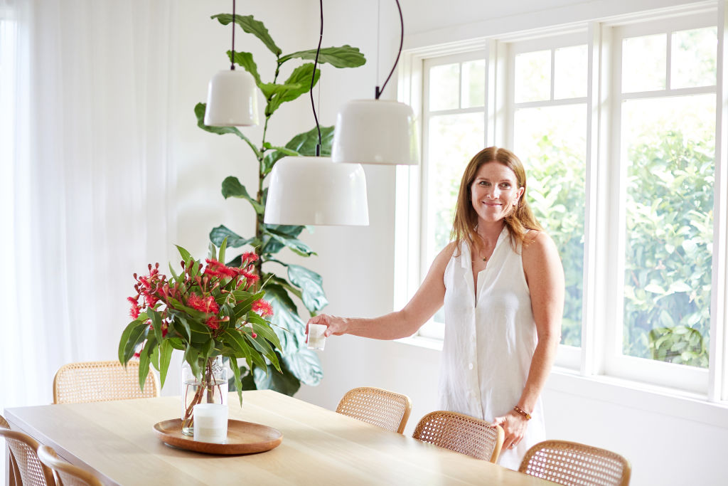 At home with Kirsten Walker, co-founder of Palm Beach Collection candles. Photo: Supplied