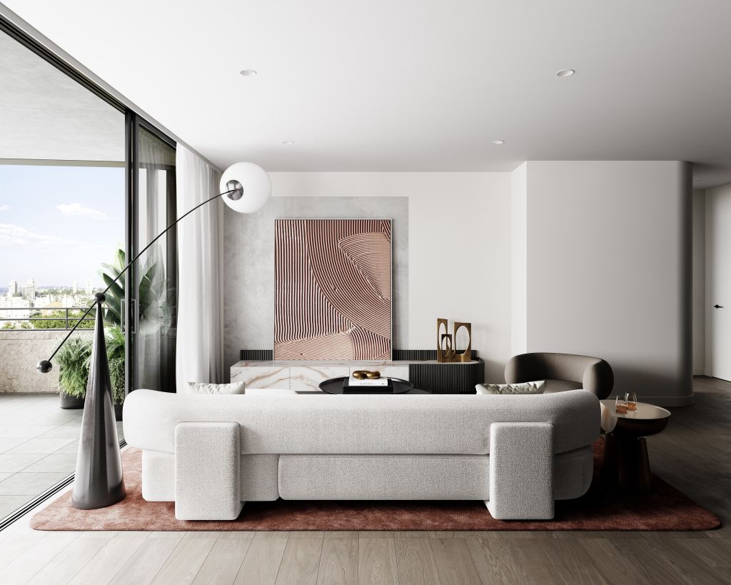 Acclaimed Melbourne studio Mim Design has designed the interiors. Photo: Artist's impression