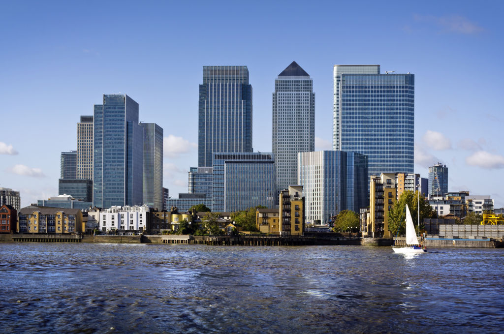 Jubilee Park offers a welcome reprieve in the urban landscape of Canary Wharf. Photo: iStock