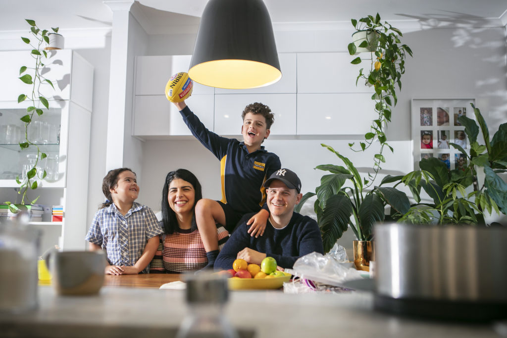 With two children, the family is looking for more space. Photo: Stephen McKenzie