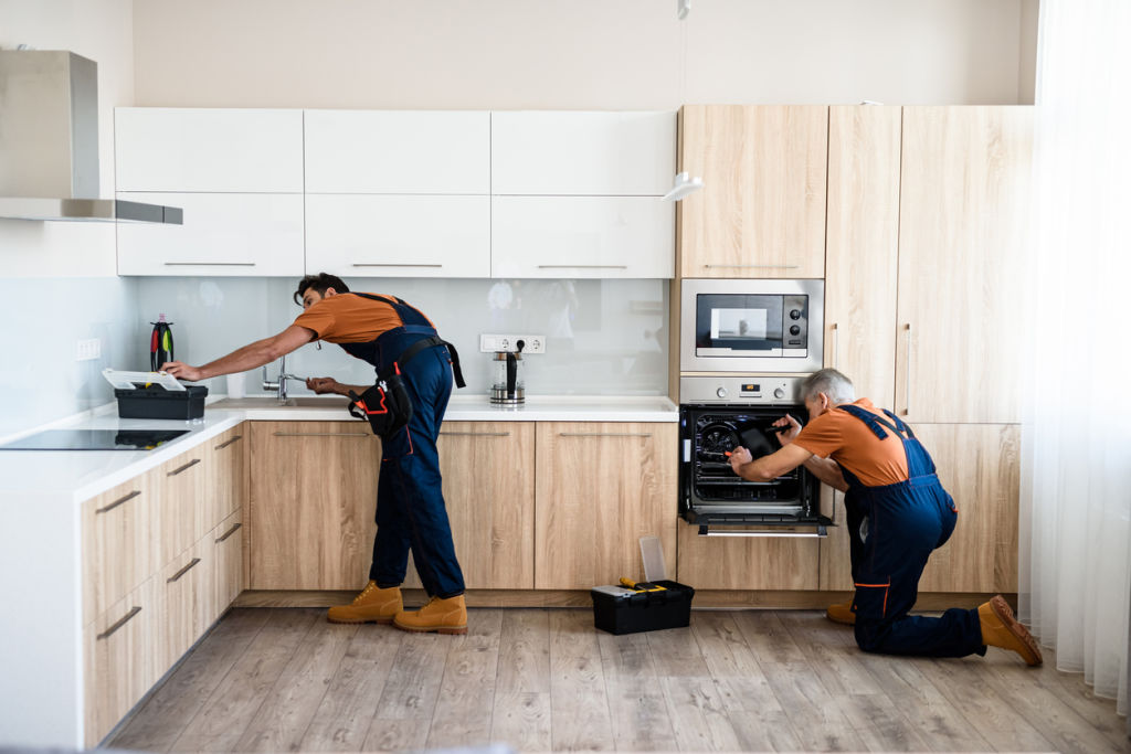 According to the golden triangle, the stove, sink and fridge should be within a couple of steps of each other. Photo: iStock