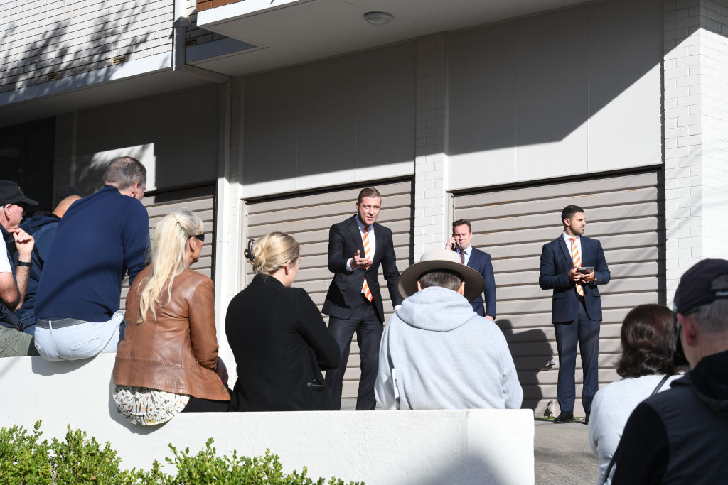 Four parties were actively bidding on the modest unit. Photo: Peter Rae