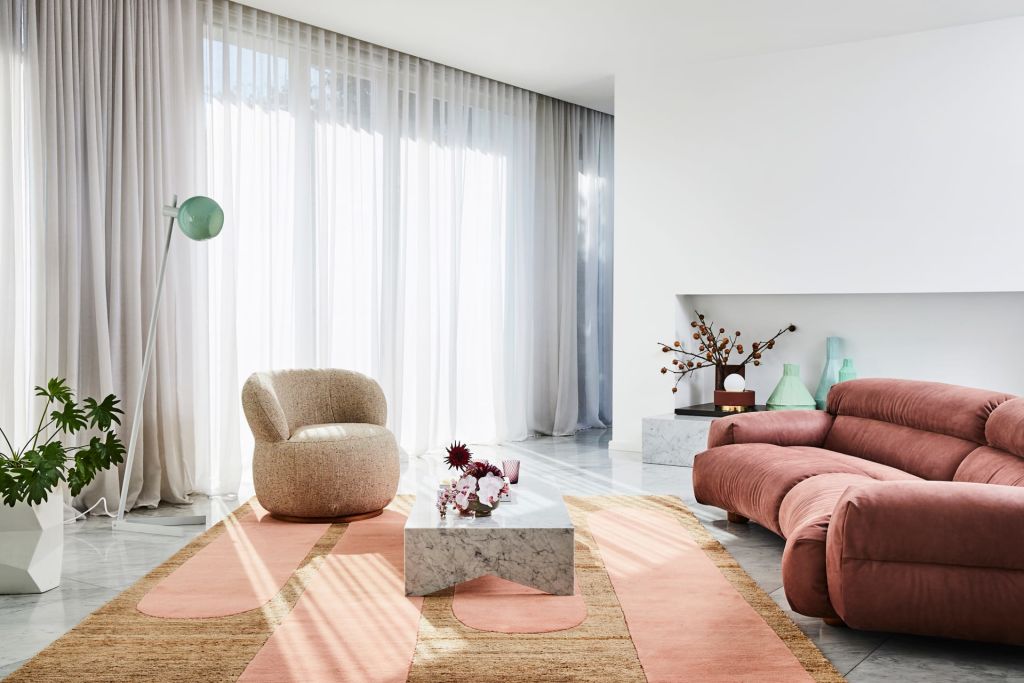 Sink right in: Jardan's Joy armchair and Valley modular sofa. Photo: Jardan