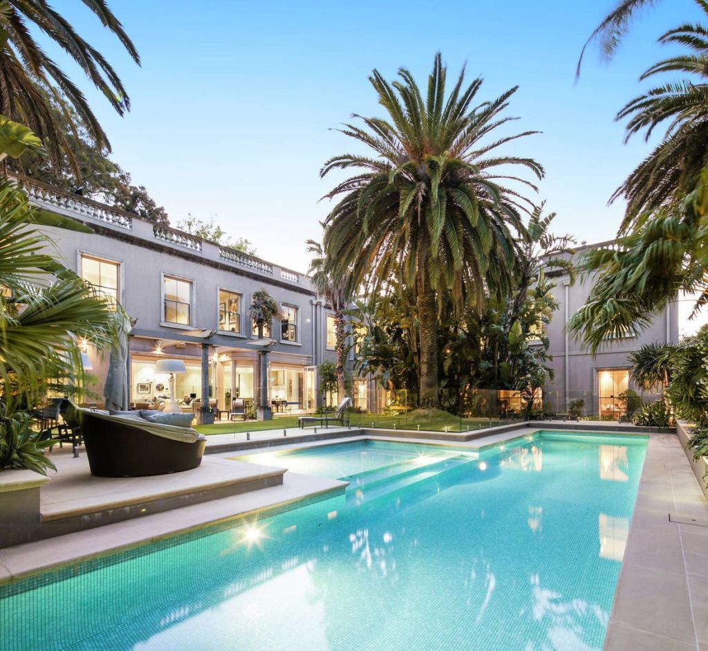 The outdoor area 60 Hopetoun Road, Toorak, is described by agent Marcus Chiminello as a 'sanctuary'. Photo: Marshall White
