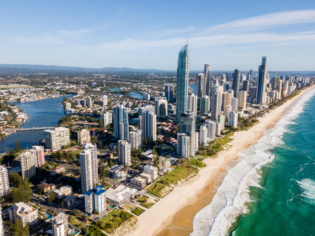 The median unit price on the Gold Coast now sits at $500,000. Photo: Darren Tierney