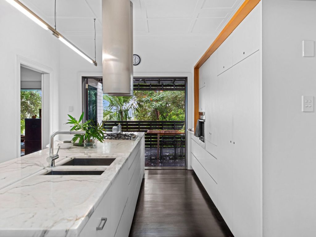 The house features a modern extension. Photo: Ray White New Farm