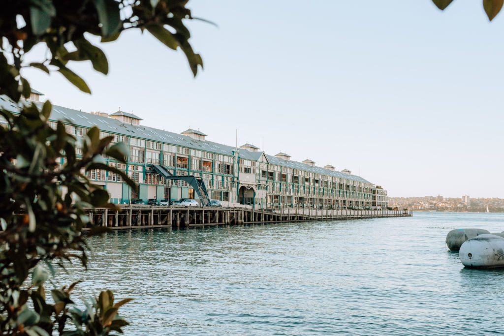 It takes less than half an hour to walk to Martin Place on a picturesque route that passes Finger Wharf at Woolloomooloo. Photo: Vaida Savickaite
