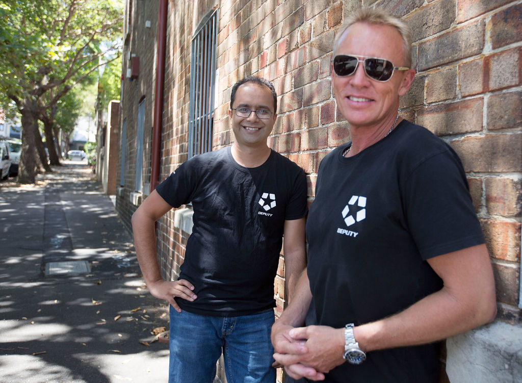 Deputy's Steve Shelley, right, pictured with his co-founder Ashik Ahmed. Photo: Michele Mossop
