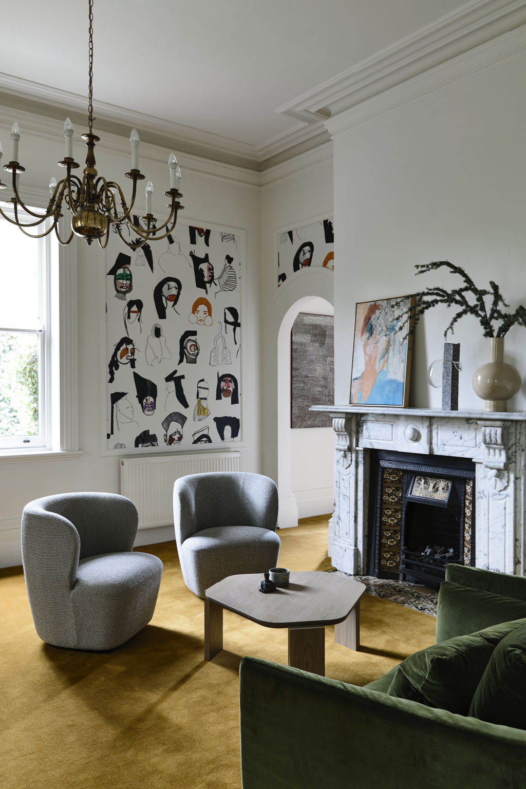 The fireplace mantel is often the focal point of a room. Erskine House by Kennedy Nolan. Photo: Derek Swalwell