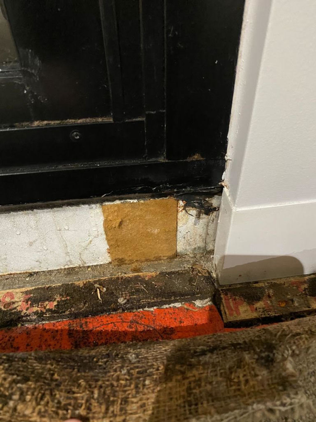 Black mould at Zoe Foster's apartment. Photo: Supplied
