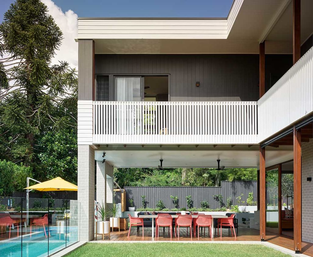 Outdoor spaces that function like extra rooms in the house are becoming more popular. Mid Century Modern House designed by Kelder Architects, built by James Anthony Construction. Photo: Scott Burrows Photographer