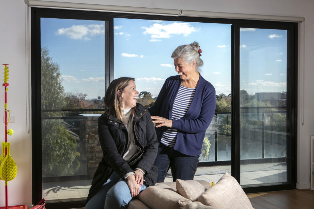 Rebecca Shiels and her landlord Claire-Anne Willis, who is among a growing number of landlords offering reduced rents through HomeGround Real Estate. Photo: Stephen McKenzie