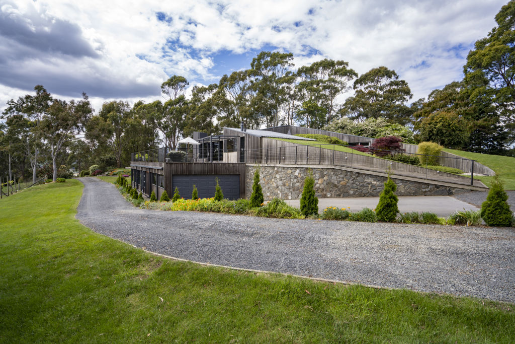 Set a kilometre away from roads and surrounding homes, this home enjoys five hectares of land all to itself. Photo: Supplied