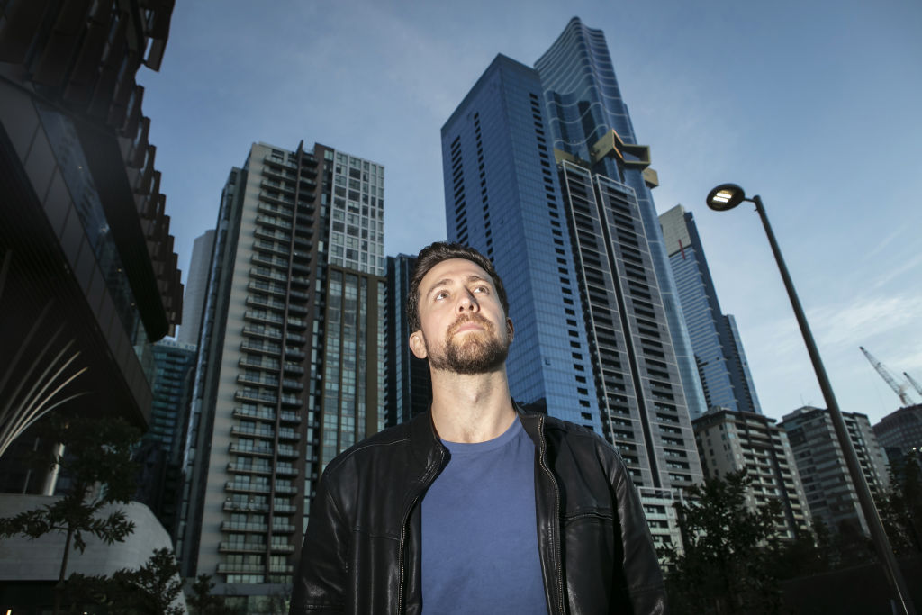 Southbank resident Alexander Moller says he was spoilt for choice when it came to finding a new apartment in Southbank late last year. Photo: Stephen McKenzie