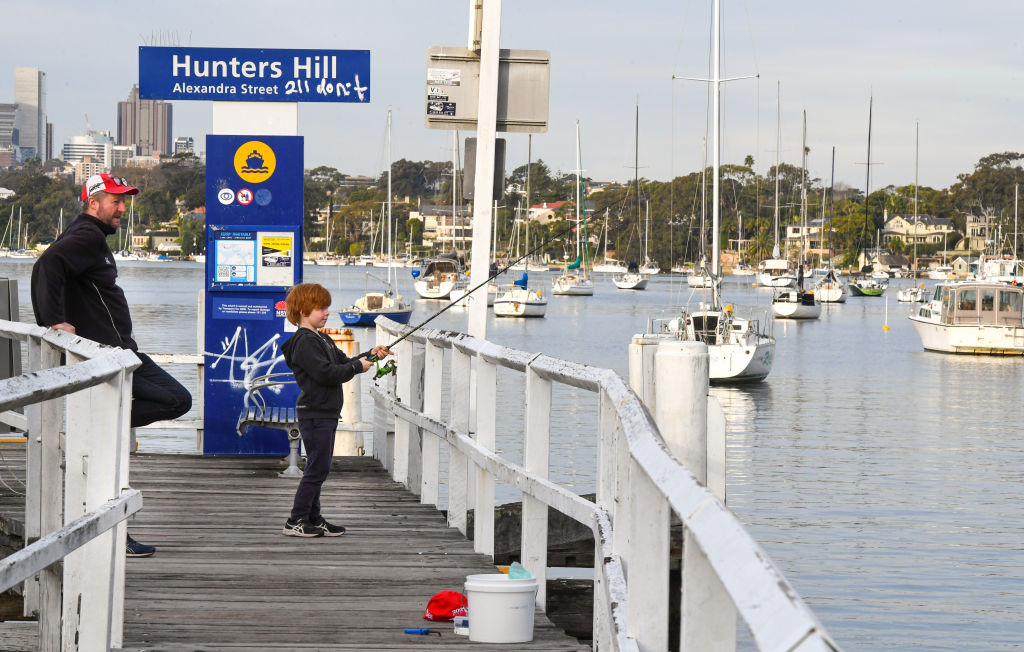 Surrounded by good schools, shops and easy access to the city, Hunters Hill is in a prime location for young families. Photo: Peter Rae