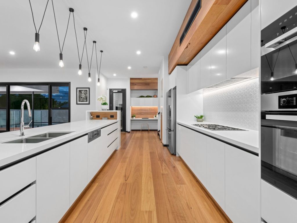 The galley kitchen. Photo: Ray White Brisbane City