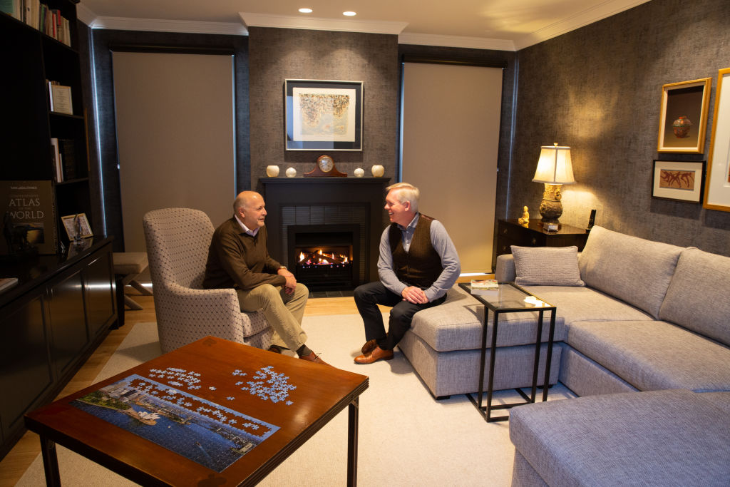 Andrew Conway and Greg Vandygriff designed their forever home to suit their changing needs as they get older. Photo: Carl Muxlow