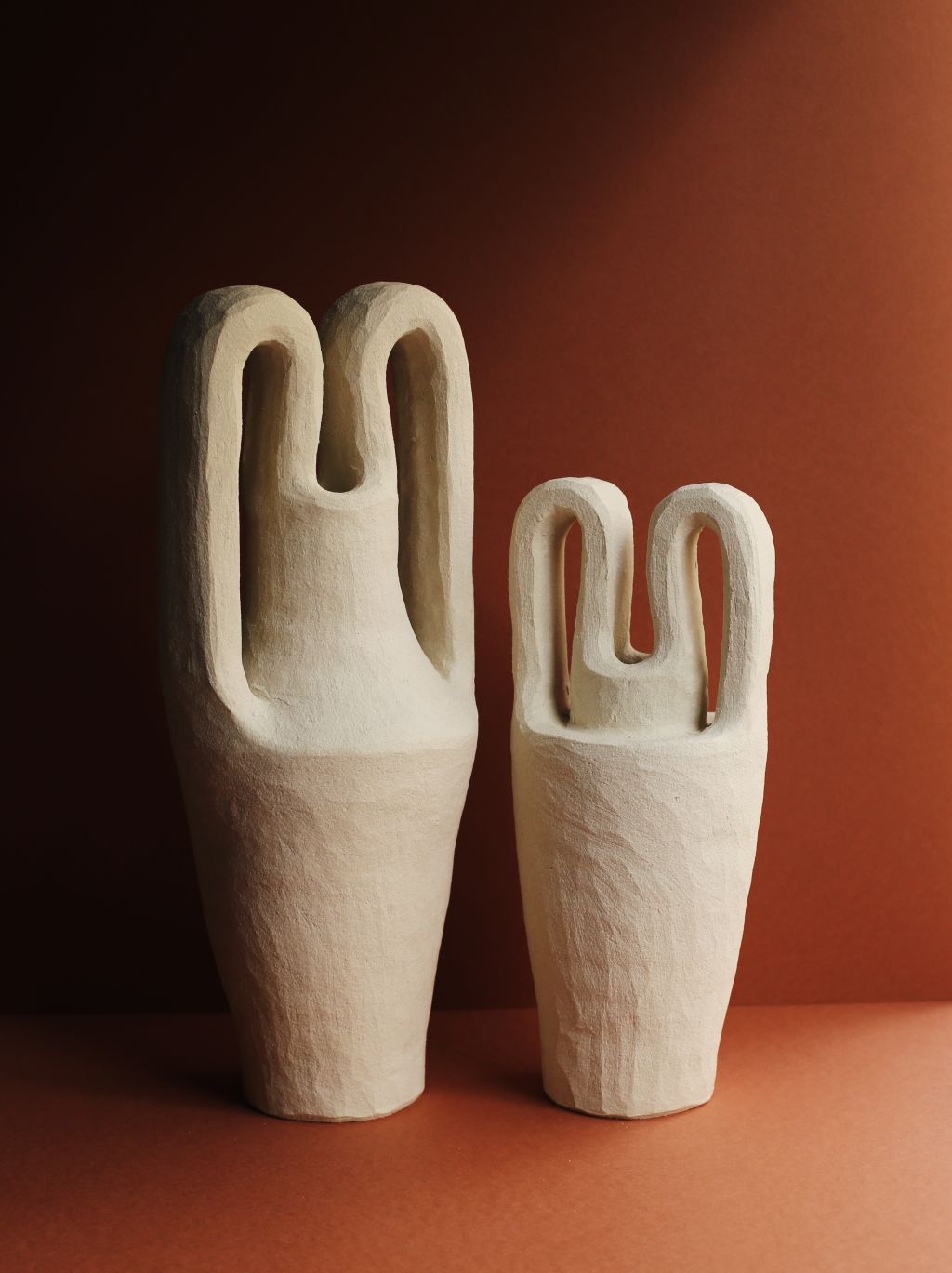 Bendrups creates sculptural forms influenced by Cycladic, Cypriot and Etruscan cultures. Photo: Supplied