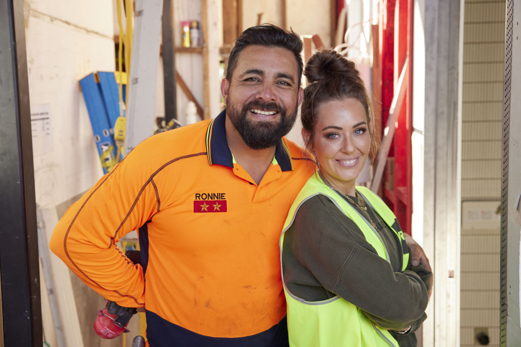 The Block 2021 contestants Ronnie and Georgia. Photo: Nine