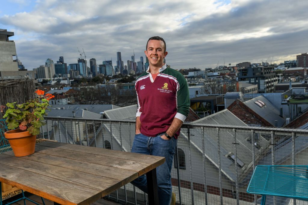 Rhys Cranney is leaving inner city Fitzroy for regional Victoria - and he's one of many. Photo: JOE ARMAO