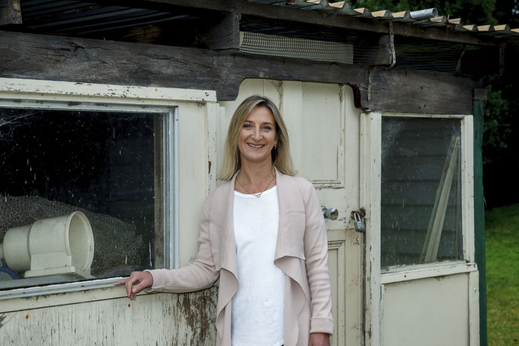 Kim Hutchins plans to renovate the home she bought recently. Photo: Yanni Dellaportas