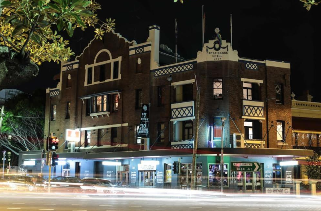 New owners of Paddington's Captain Cook Hotel wait for footy stadium to finish