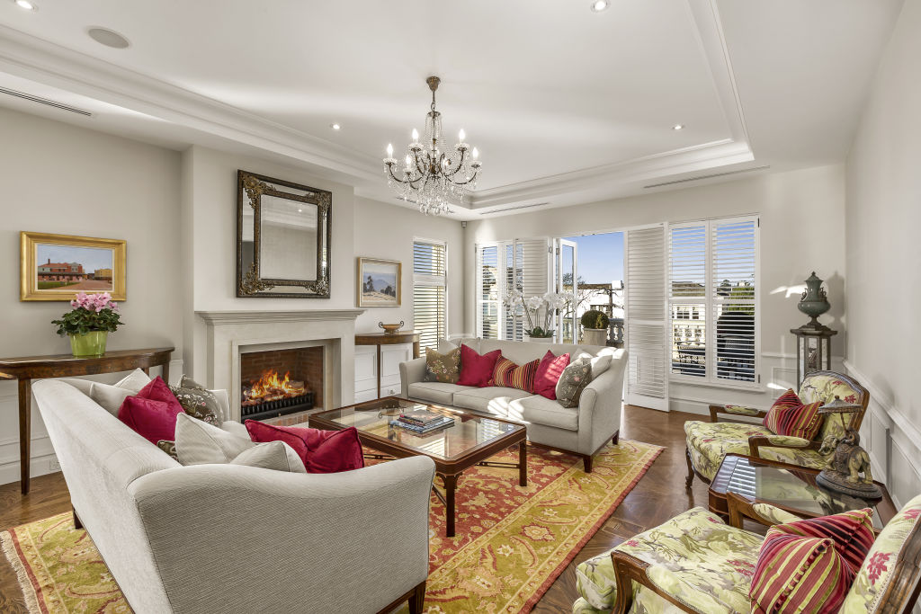 The sumptuous interiors at 5/37 Wallace Avenue, Toorak. Photo: Supplied